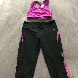 Adidas Sport Bra Reebok Leggings